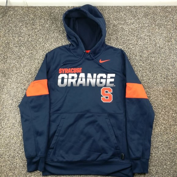 Syracuse Orange Hoodie Nike Dri Fit On Field Sweatshirt Blue Mens Small - Picture 2 of 9